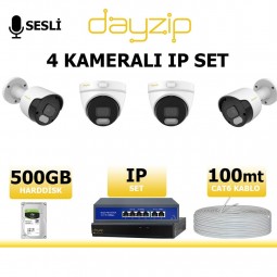 Dayzip 2mp 4 Kameralı Sesli IP Kamera Seti